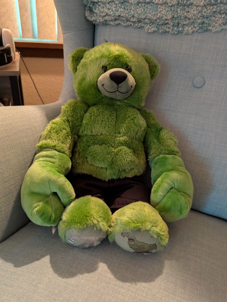 Build a bear "Incredible Hulk" Teddy Bear