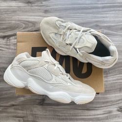 Size 9 Mens/ 10.5 Womens - Adidas Yeezy 500 Bone White