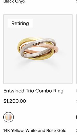 James AveryEntwined Trio ring size 11