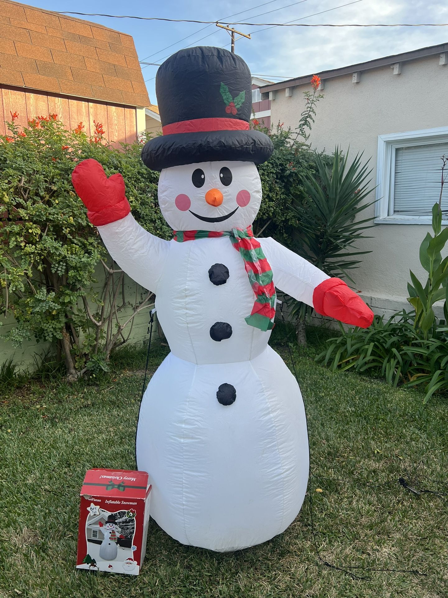 6ft Snowman Christmas inflatable
