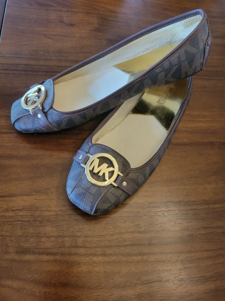 Michael Kors Women's Monogram Ballet Flats