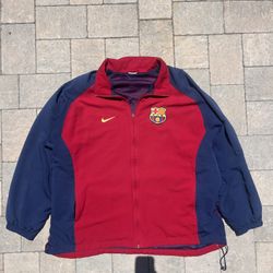 vintage FC barcelona nike track jacket 