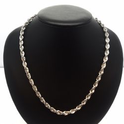 Solid White Gold Chain