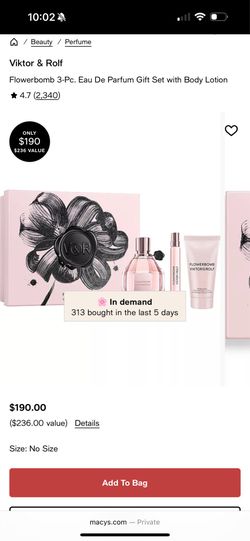 Viktor & Rolf Flowerbomb Perfume Large Gift Set Brand New