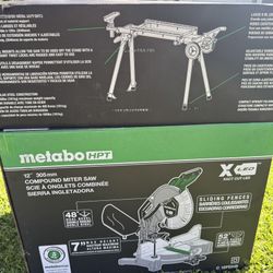 Metabo HPT XACT Cut Compound Miter Saw 12” W Stand