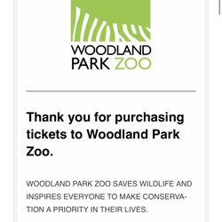 Woodland Park Zoo Lantern Ticket