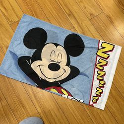 Vintage Disney Mickey Pillowcase 