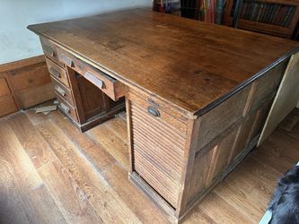 Partners Desk - Antique Oak