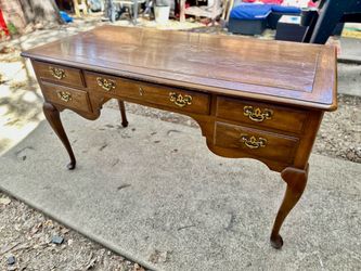 Queen Anne Style Wood Writing Desk