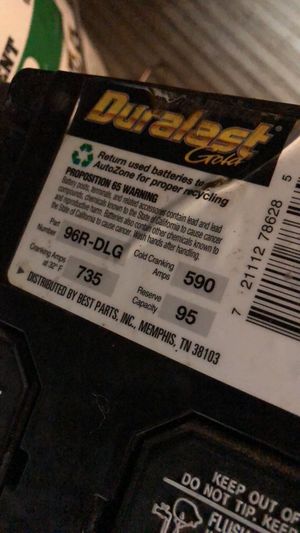 Duralast Gold Auto Battery For Sale In Winooski Vt Offerup