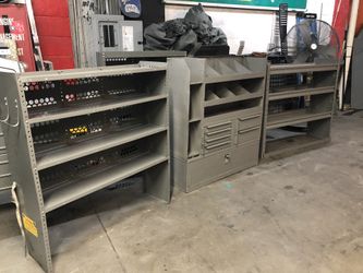 Cargo van shelves
