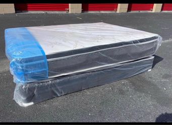 Queen Pillow Top Mattress Set $209 | Brand New
