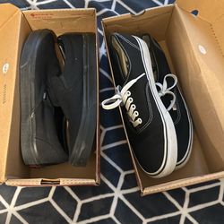 Vans Black/black And White