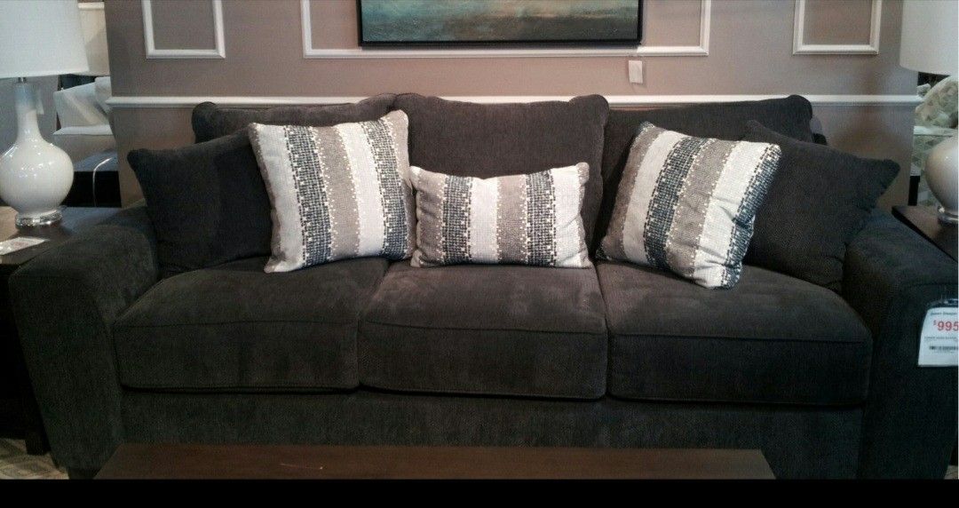 Sofa In Midnight Blue Gray
