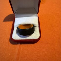  100% Real Custom Carbon Fiber Men’s Wedding Band Ring