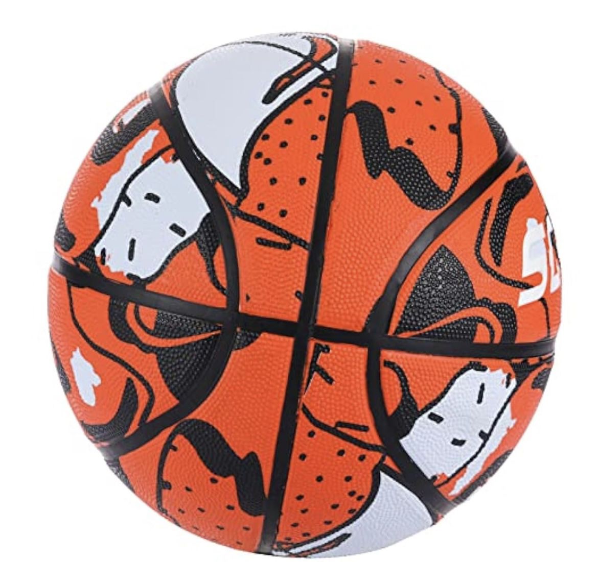 SQUAD Graffiti Basketball Size 7 | (29.5), Durable Rubber Basketball Ball For Indoor & Outdoor Play