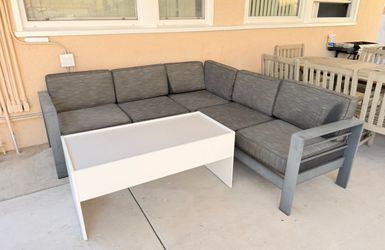 Patio aluminum metal set