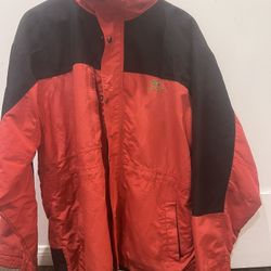 Lacoste Red & Black Windbreaker Jacket – Classic Croc Logo