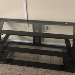 Glass TV stand 