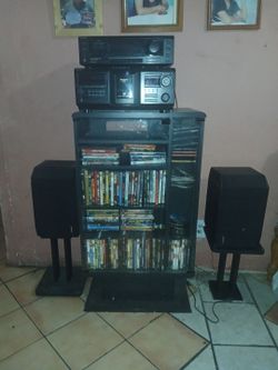 Two Sony brand cd and radio and cassette player
