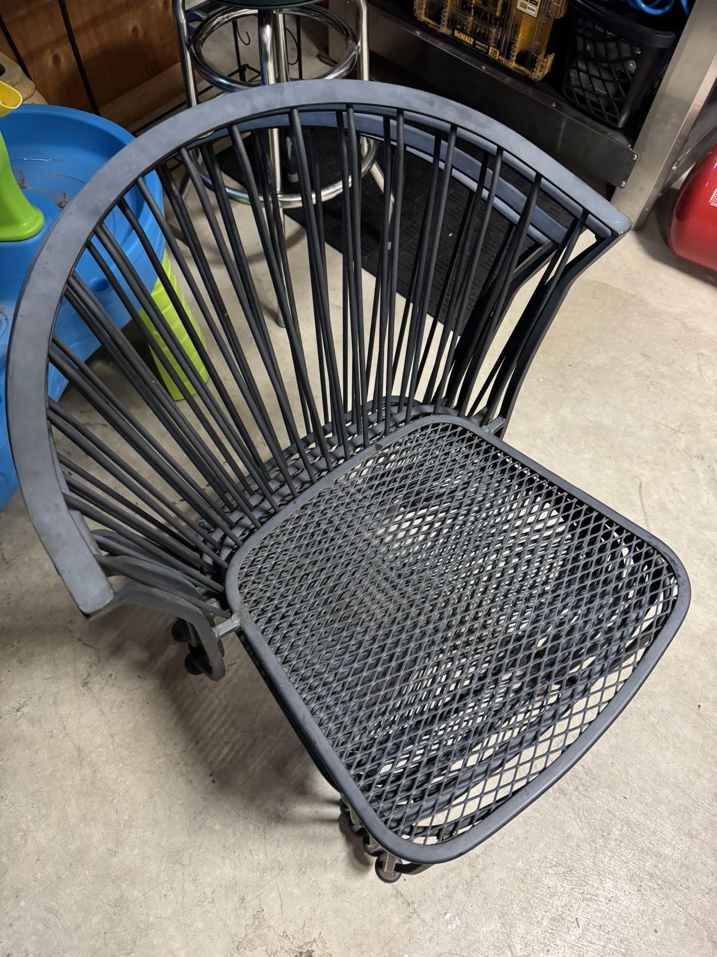 Metal Table & 4 Chairs