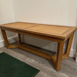 Rattan Wooden Bench