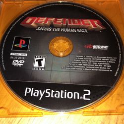 PS2 Game Defender Saving The Human Race 