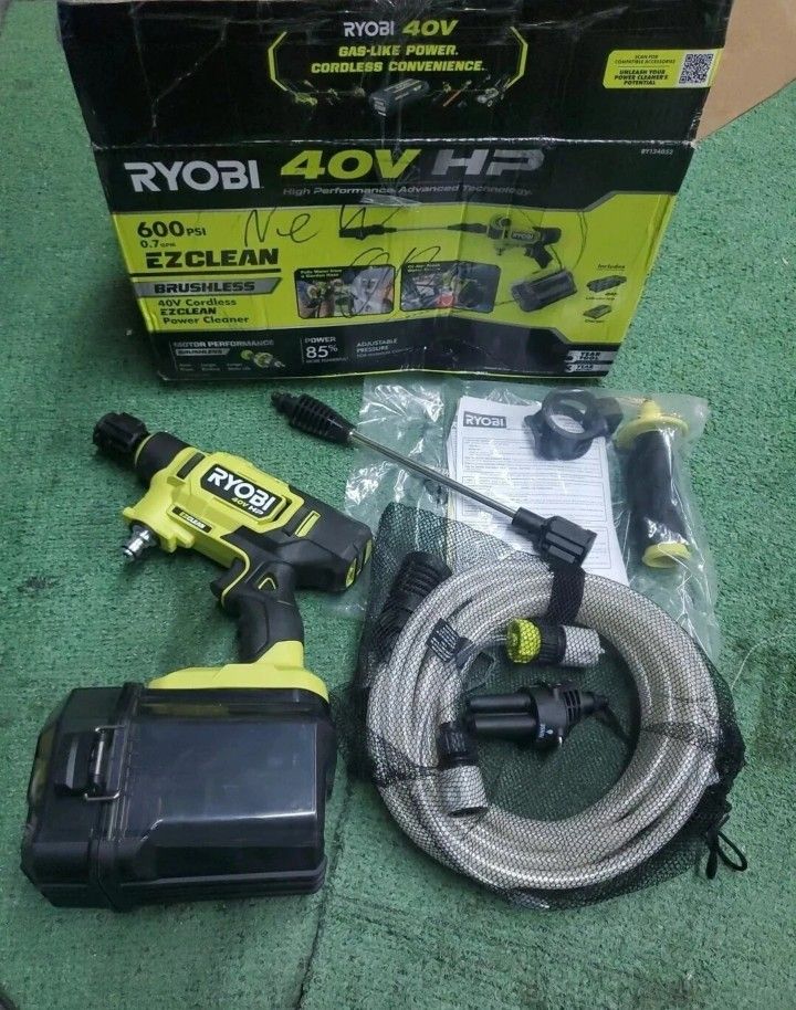 Ryobi 40V HP 600 psi EZ Clean Power Cleaner Brushless (Tool Only) 
