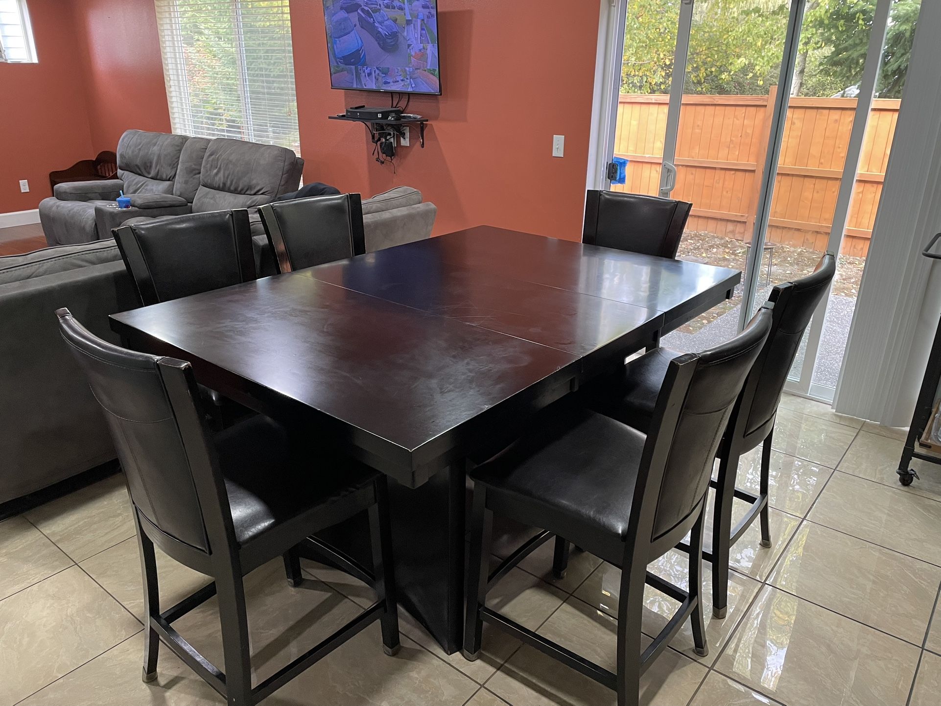 Dark Brown Dining Table