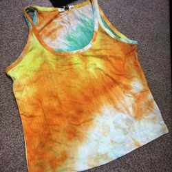 New Medium Dolls Kill Tye Dye Crop Top Boho Hippie Festival Rave Shirt Outfit