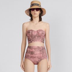 Christian Dior Bandeau bikini Set