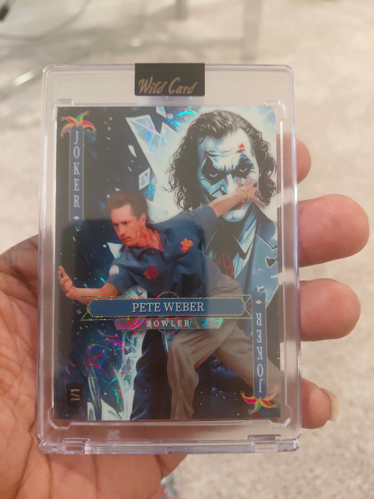 1/1 Pete Weber Jokers Wild Wild Card Bowling Card Rare One of One