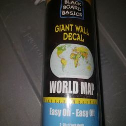 Large World map decal