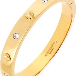Kurt Geiger London Crystal Hinge Bangle Gold Tone