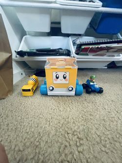 Lankybox Car With Boxy In It And A Few Other Toys