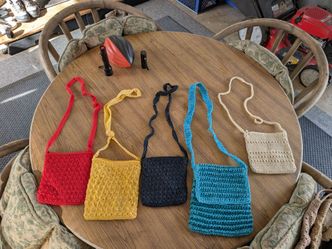 Crocheted purses