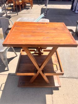 Pub Table/ Ottoman / Bar Cart