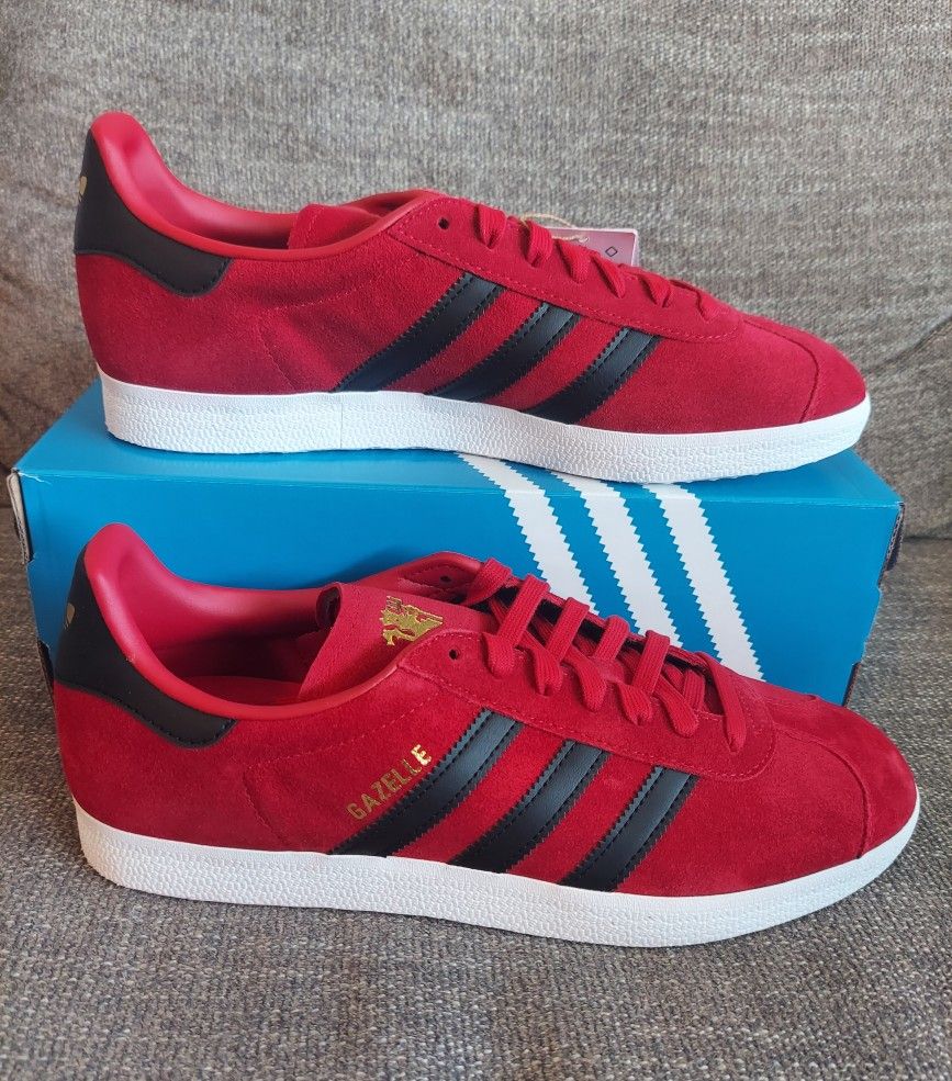 Size 11 Men's - Brand New Adidas Gazelle Manchester United Shoes