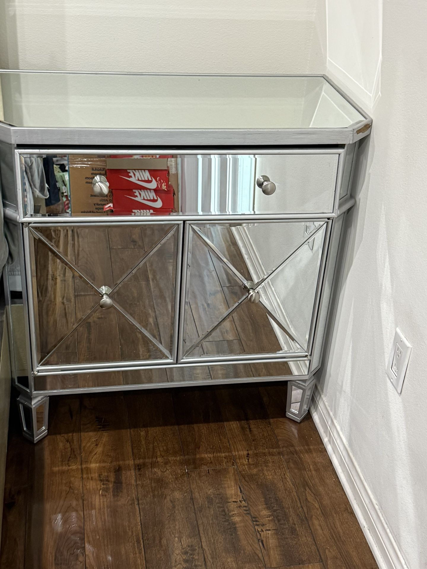 Mirrored Night Stand