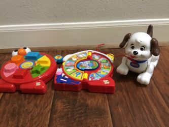 Sesame Street See ‘n Say, Farm See ‘n Say, And Fisher Price White Dog
