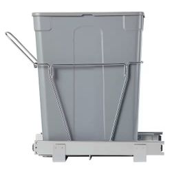 35QT. Pullout Trash Can for Kitchen Cabinet, Under Sink Bin with Full Extension Slides & Handle, Under Mount Design
