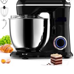 Stand Mixer,6-QT 10-Speed Tilt-Head Food Mixer, Kitchen Electric Mixer with Bowl, Doug