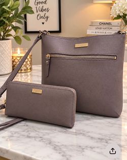 Kate Spade New York Gray Crossbody Bag and Wallet Set #katespade #crossbody used great condition
