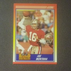1990 Score Joe Montana San Francisco 49ers #594 HOF Hall Of Fame Football Card Vintage Collectible Sports NFL