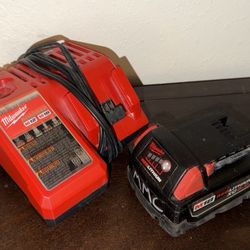 Milwaukee charger And 5.0 Battery