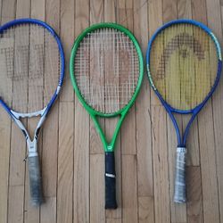 Tennis Racquets (Wilson, Head)