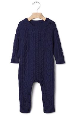 Baby Gap cable knit one-piece