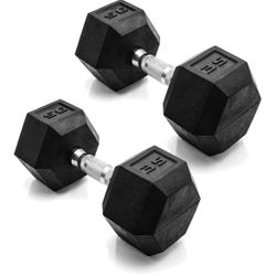 CAP 35 lb Coated Dumbbell Weight Set