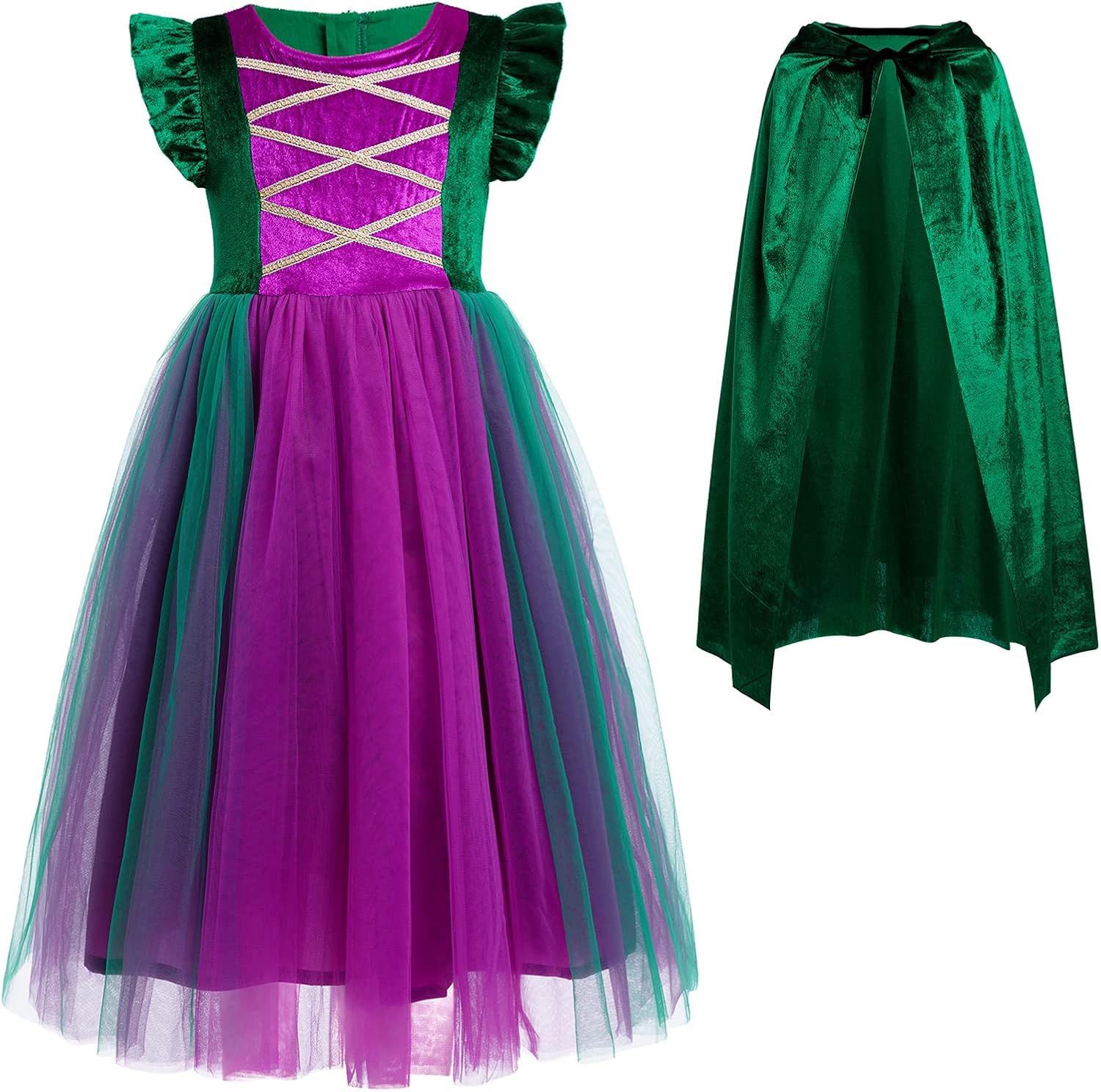 Kids Tutu Winifred Hocus Pocus Costume Cosplay 9-10 Years