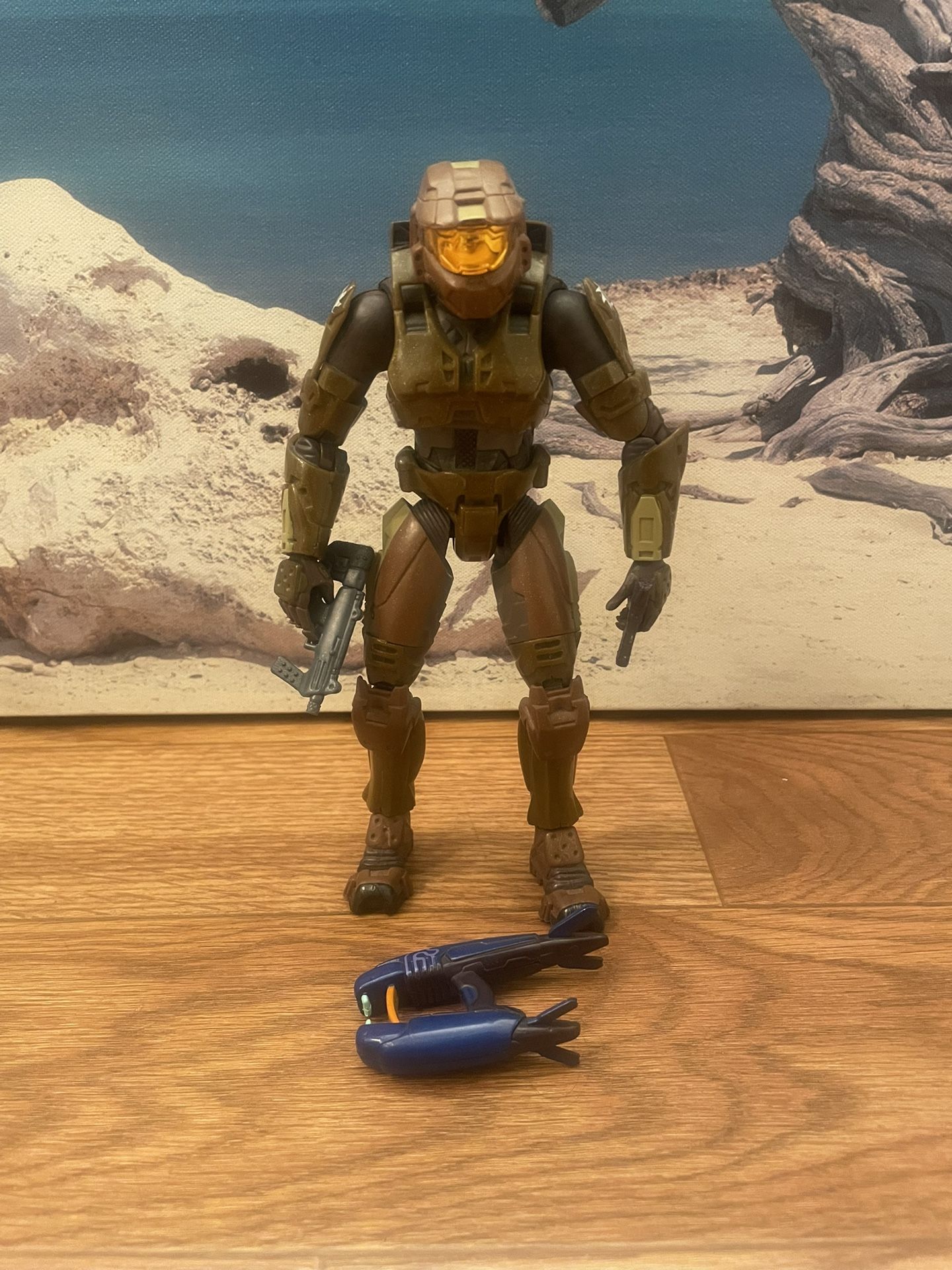 Halo 3 Series 3 Brown ODST Sun Spartan 8” Action Figure Complete!